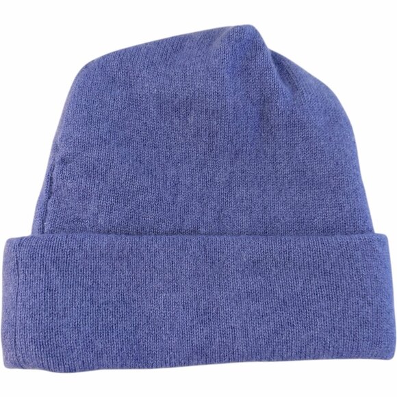 Handmade Upcycled 100% Cashmere Beanie Hat Soft Cozy Winter Knit Cap Lavender - Picture 3 of 8